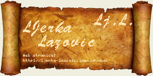 LJerka Lazović vizit kartica